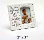 little angel christening day frame