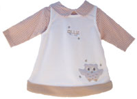 ollie the owl fleece pinafore